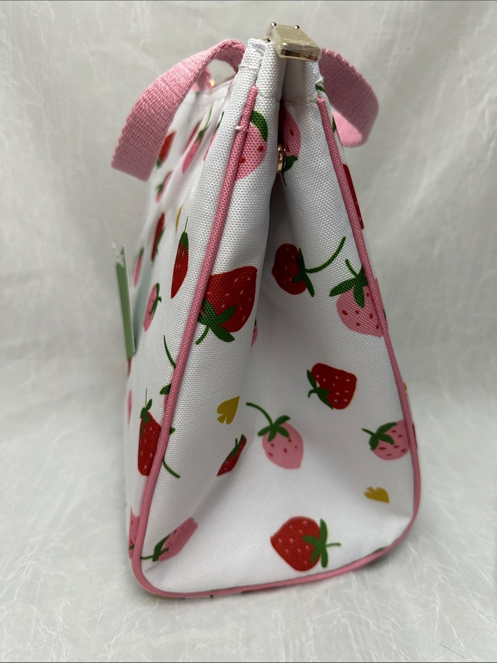 kate spade Strawberry-Print Canvas lunch tote - Pink, Red & Green - Picture 4 of 5